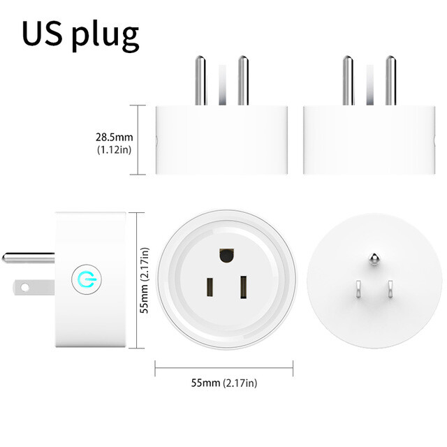 Smart Life WiFi Plug for Google Home Amazon Alexa 16A Wireless Power Socket