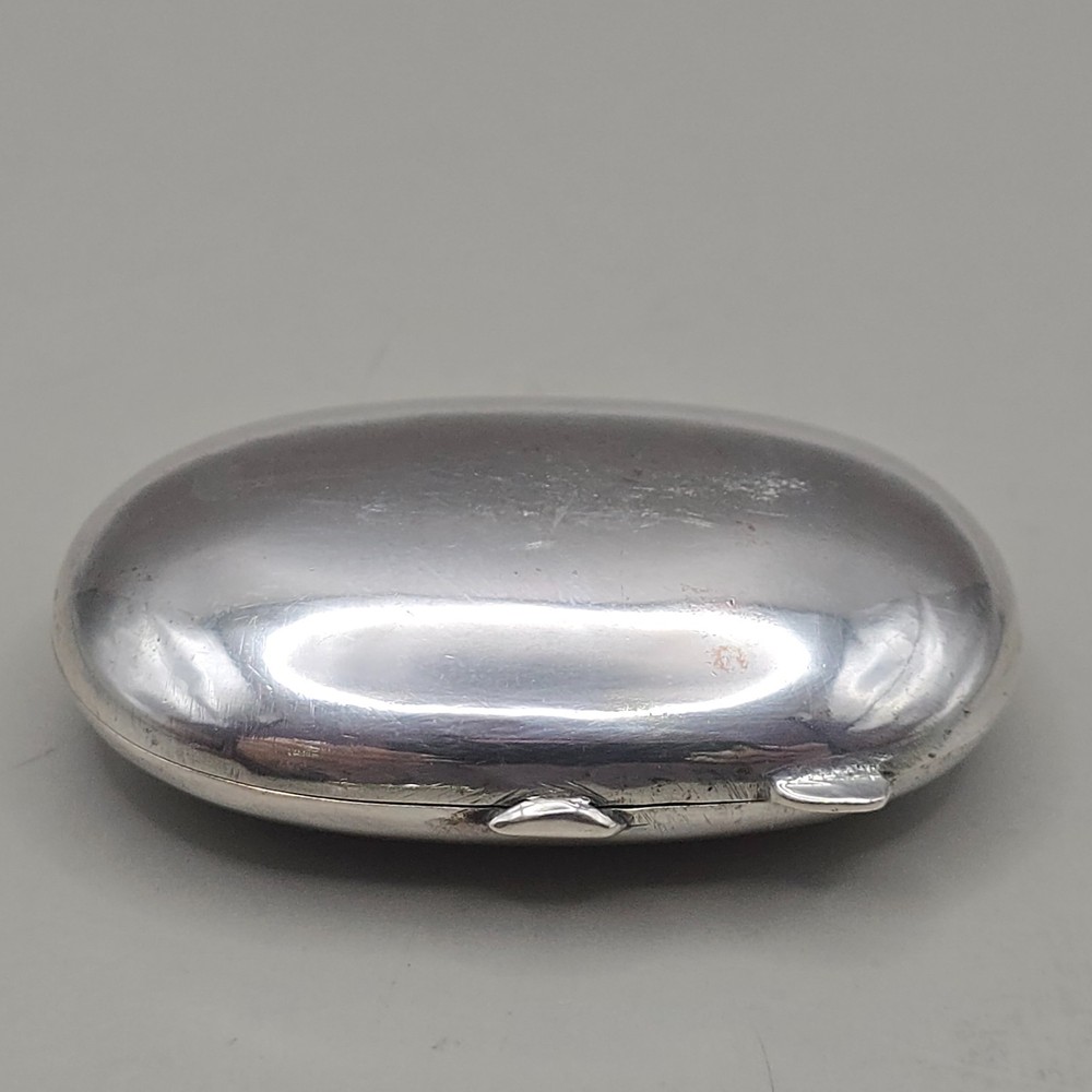 Antique 800 Silver Pill Box Snuff Box