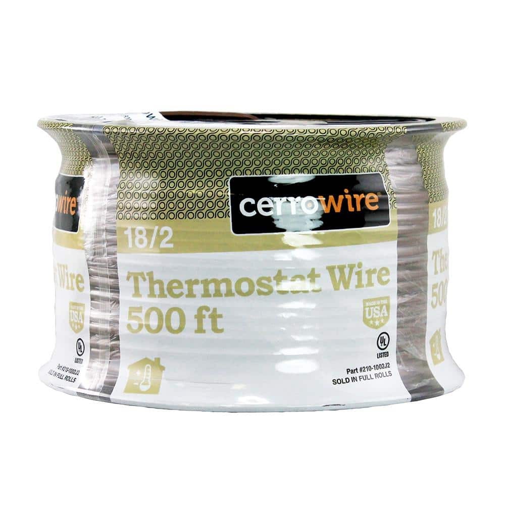 500 Ft. 18/2 Brown Solid Copper CL2R Thermostat Wire