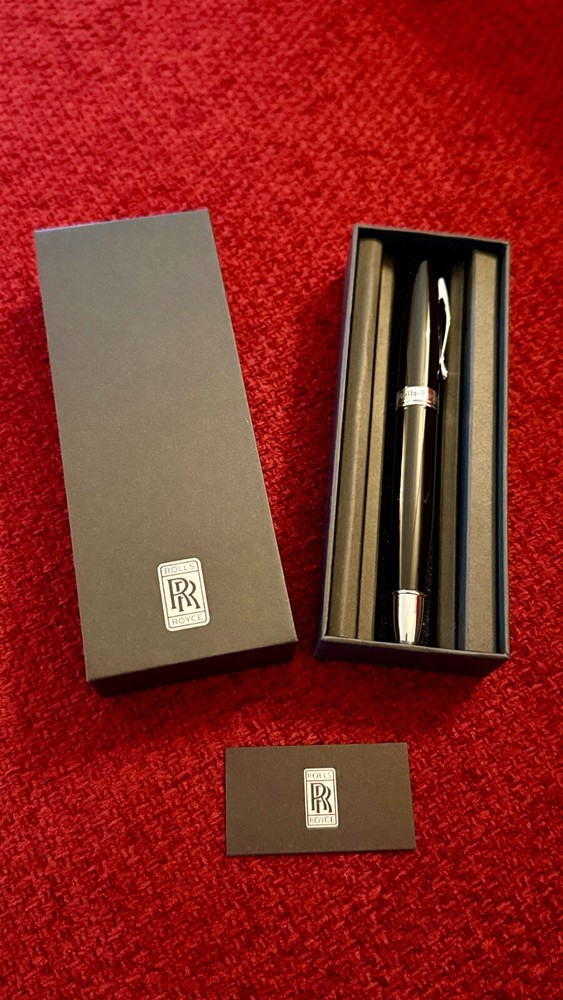 Rolls-Royce Executive Rollerball Pen - New Boxed | Luxury Ad Gift |Refillable