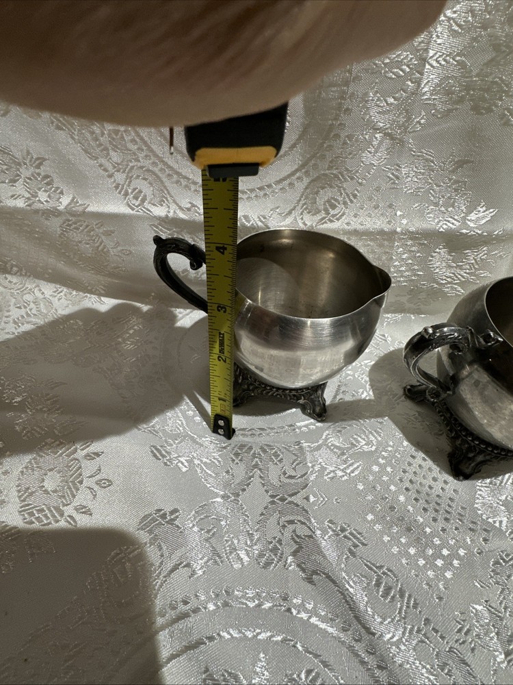 Vintage Silver-Plated Sugar & Creamer
