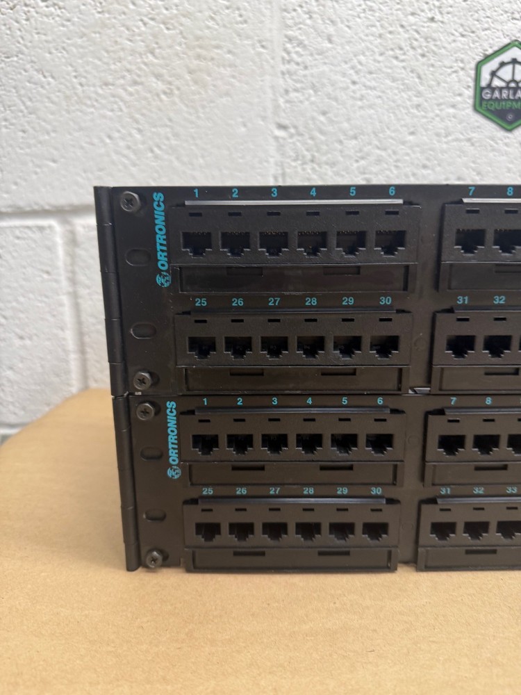 Ortronics OR-PHD66U48, 48 Port Patch Panel, Six 16-Port Modules