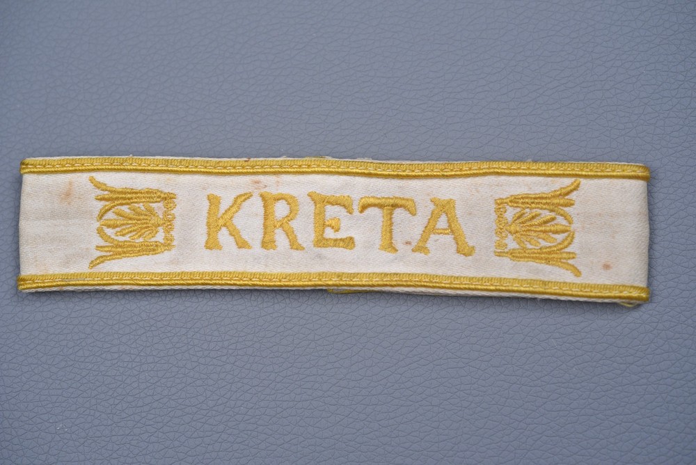 WWII GERMAN KRETA CUFF TITLE - UNIFORM REMOVED