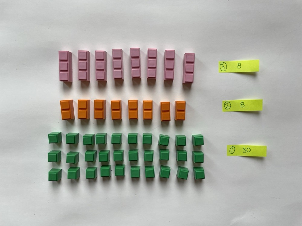 Math U See Demme Learning Manipulatives Integer Block Kit - 124 Pieces 1-10, 100