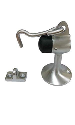 1 PCS Solid Brass Door Stop 3-15/16 Inch Height Satin Chrome Wall Protector