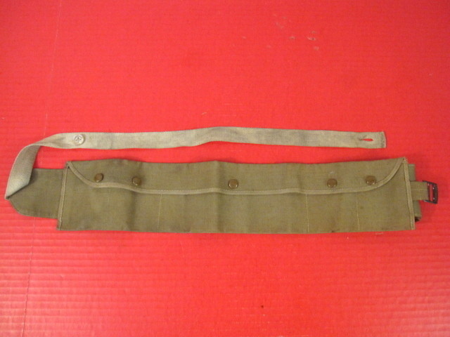 WWII Era US Army OD Green Canvas Money Belt - Private Purchase - Size 36" Waist