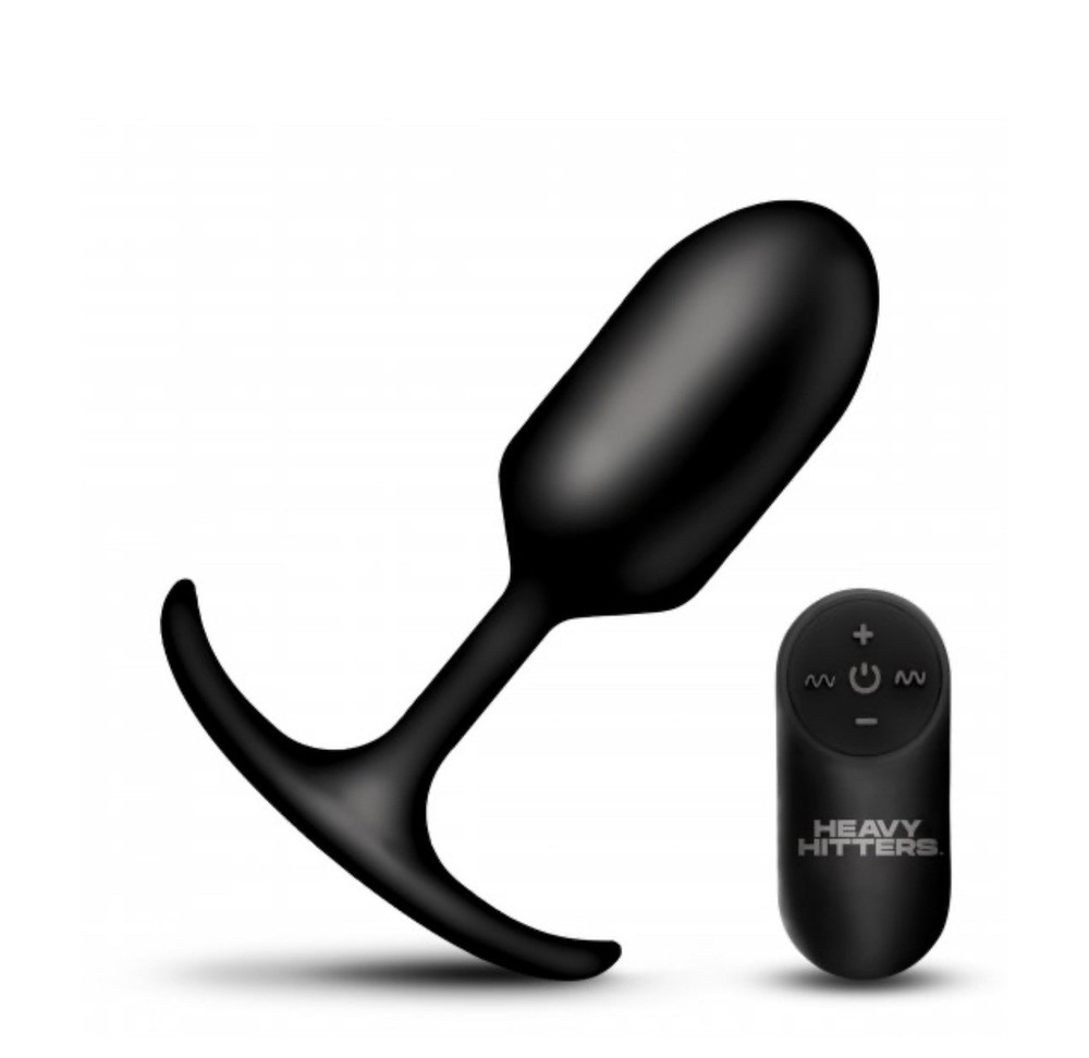 Vibrating XL Weighted Silicone Anal Plug