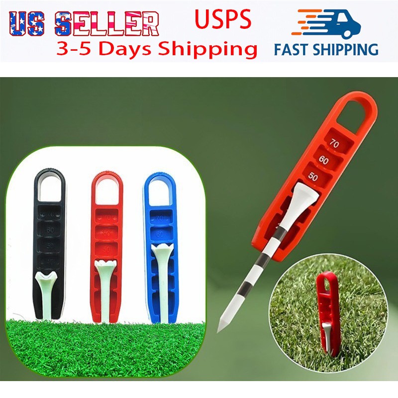 Golf Tee Height Adjuster 6 Settings Plastic Lightweight Golf Tee Elevator
