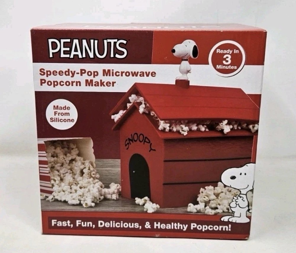 🍿 Peanuts Snoopy Popcorn Maker – Fun Microwave Popper 🐶🔥