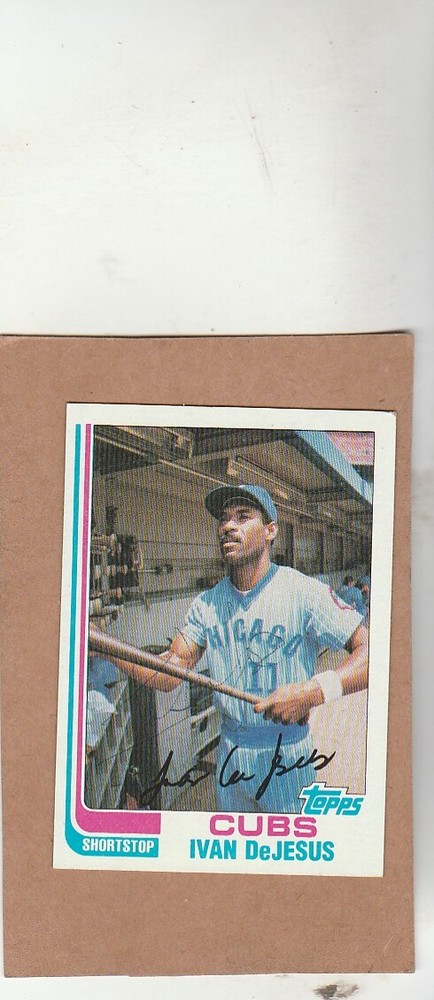 1982 Topps # 484 Ivan DeJesus-  Autographed Card