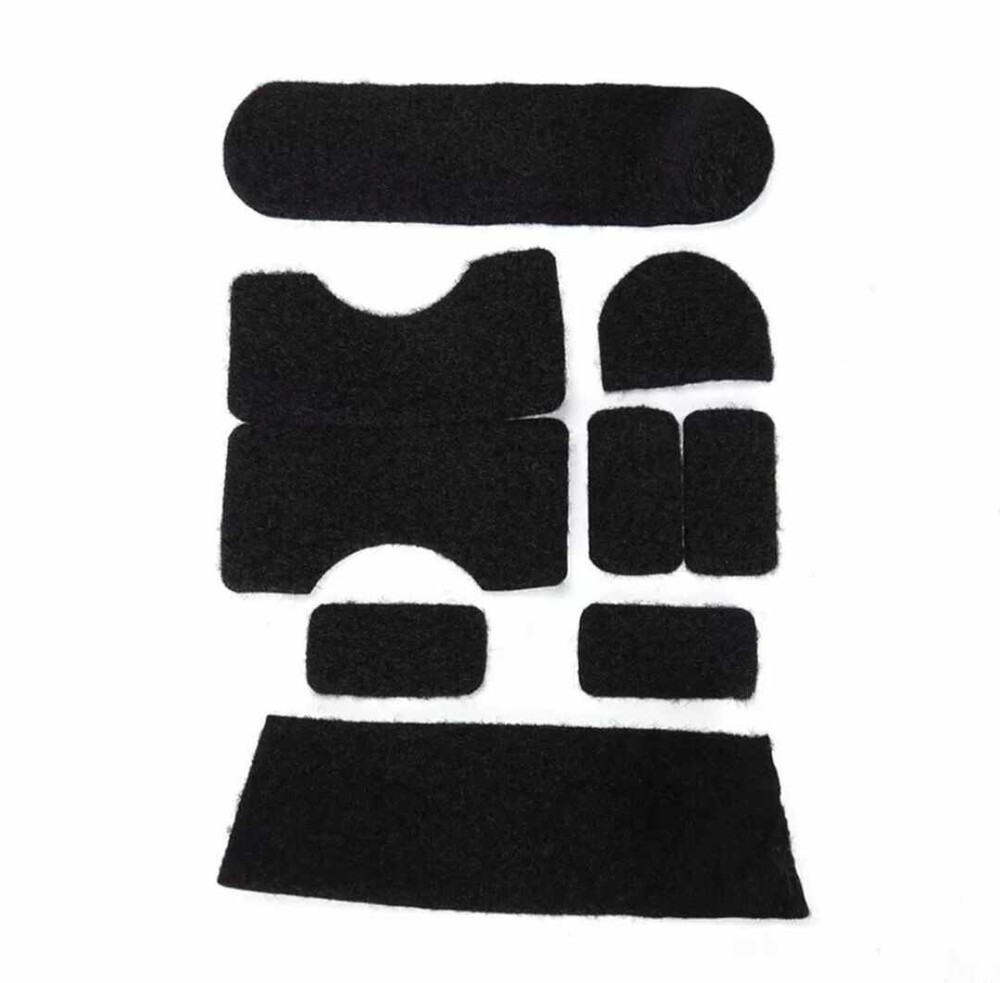 9pc Helmet Loop Patch Kit ACH MICH ECH Adhesive Backed for Ballistic & Bump Use