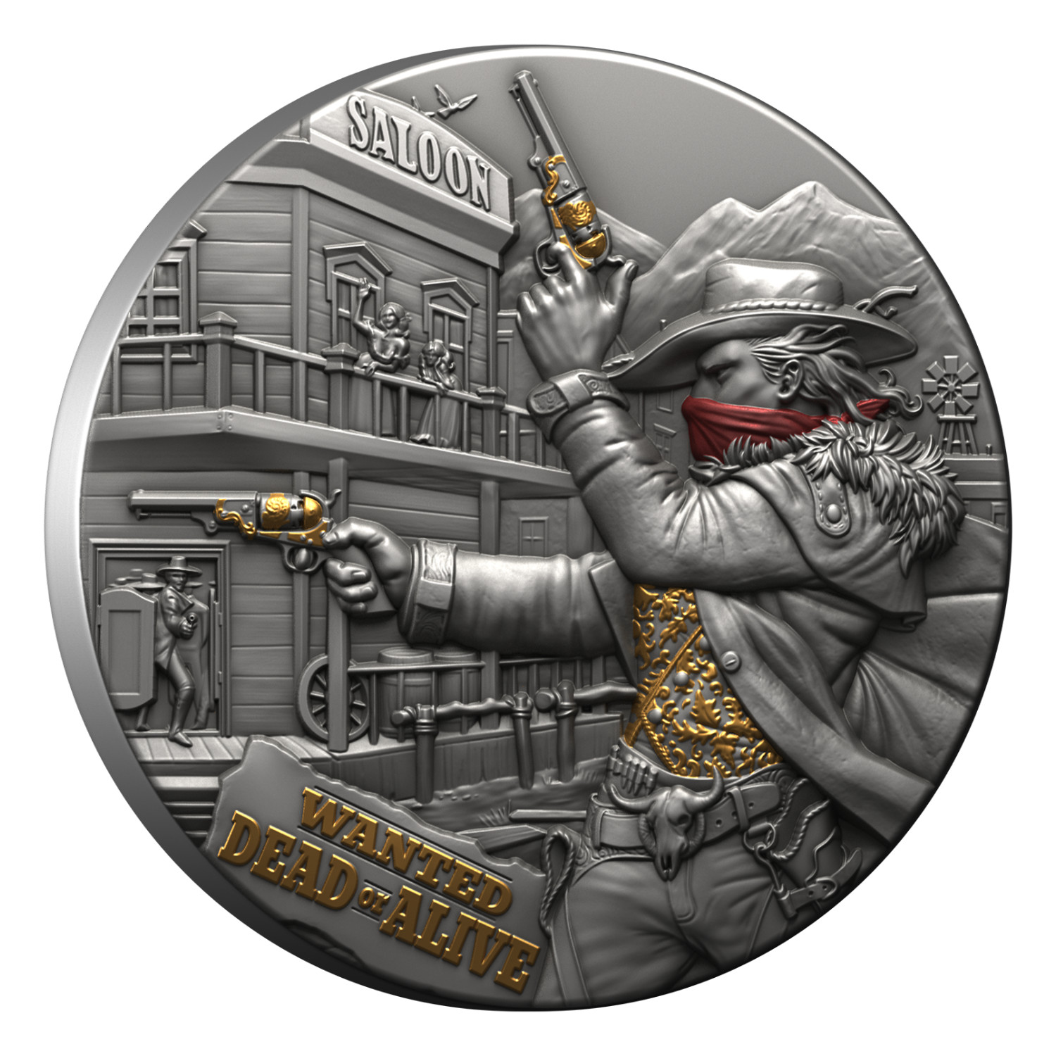 5 DOLLARS Silver Coin 'The Bounty Hunter'