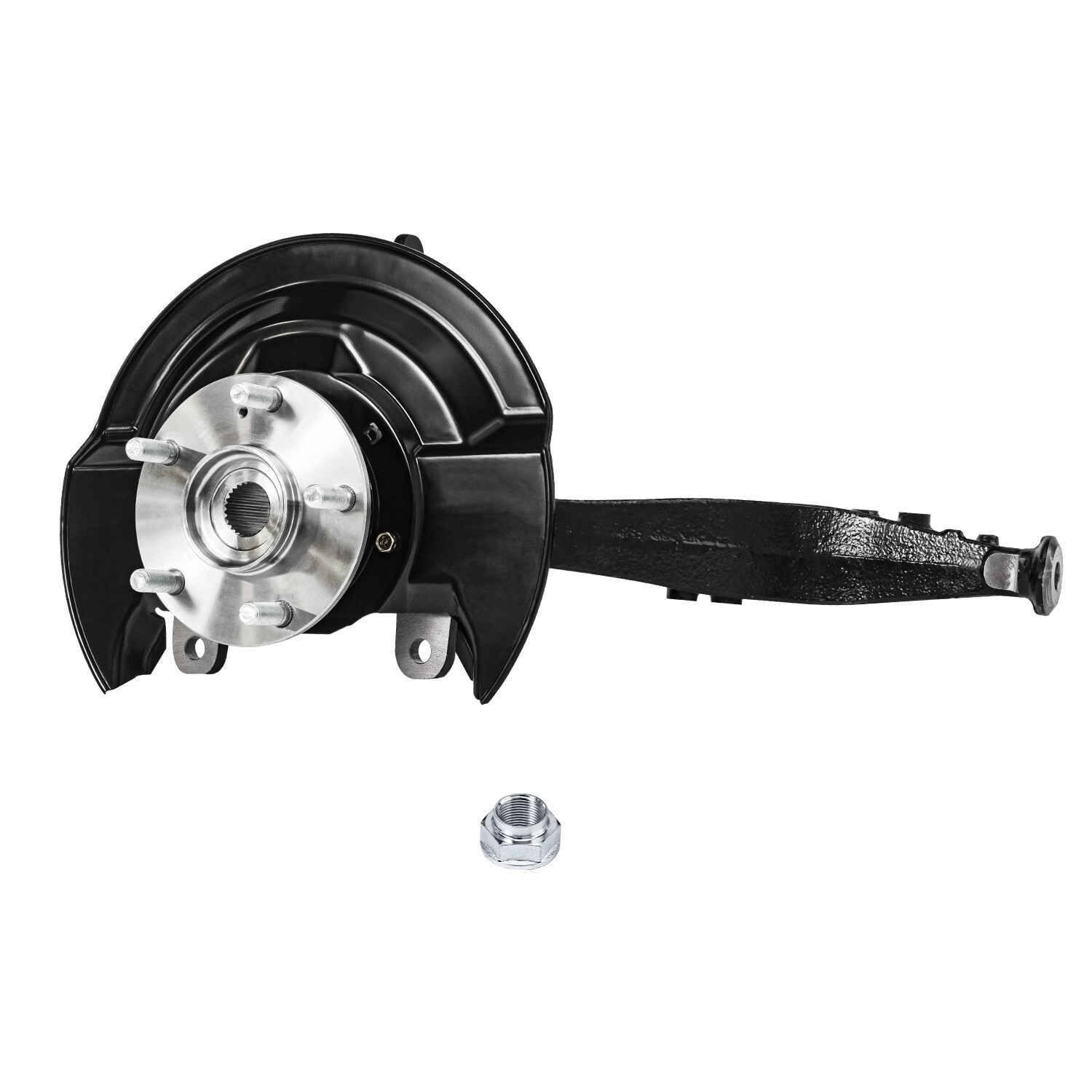 Front Left Steering Knuckle & Wheel Hub Bearing for 2003- 2007 Honda Accord 2.4L