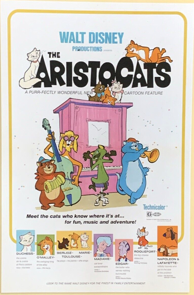 The Jungle Book 1967 Movie Poster Walt Disney Productions #0047