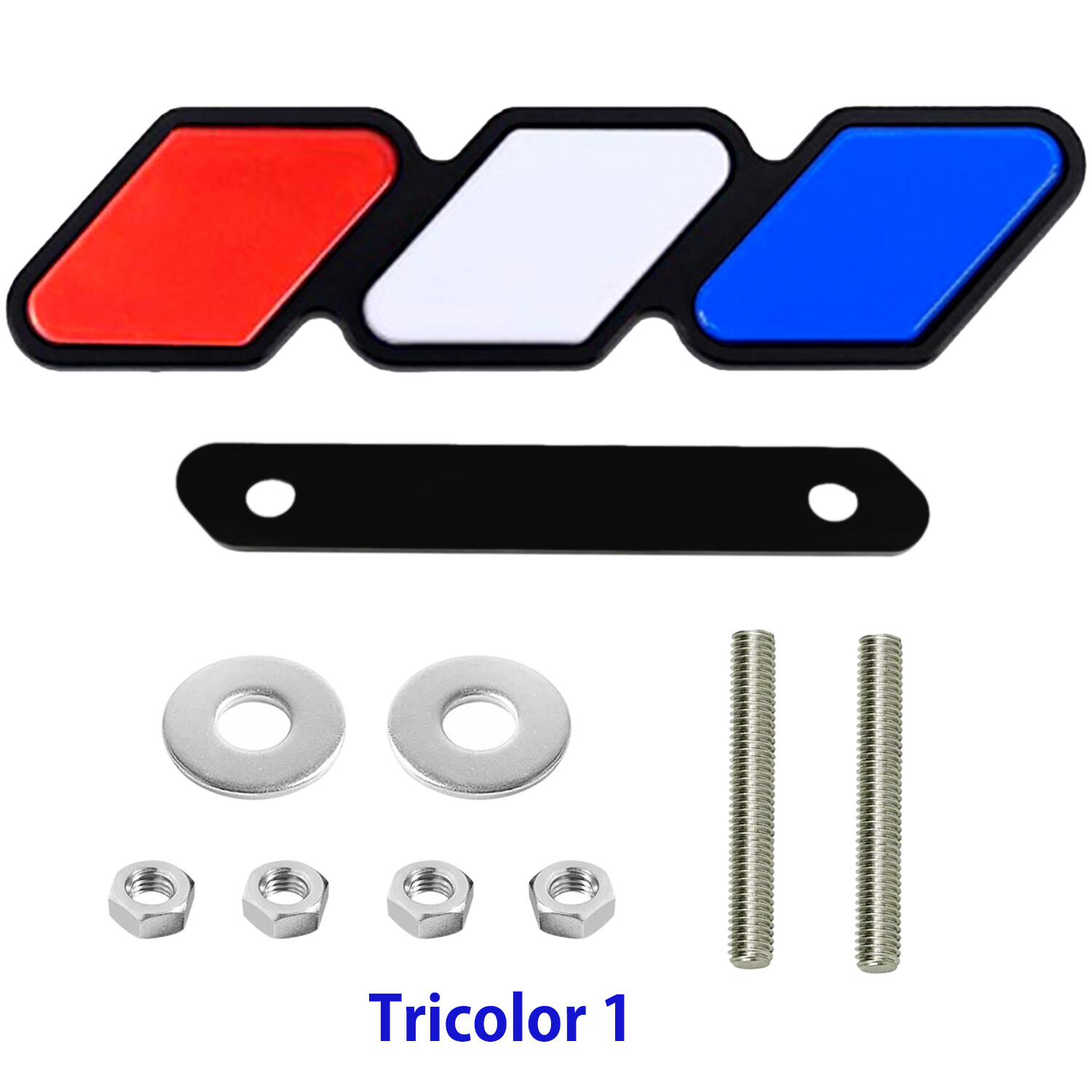 Tri-color 3 Grille Badge Emblem For 2018 2019 Toyota Tacoma TRD 4Runner Tundra