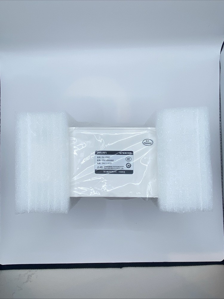 Deli Electronic Label Printer Label Maker Dl-770D *Open Box *New!