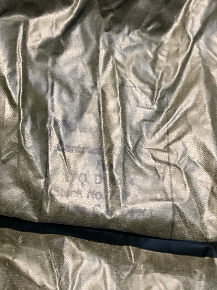 Feb 1945 WWII Type U.S. ARMY INFANTRY MILITARY RAIN PONCHO Label & Dated