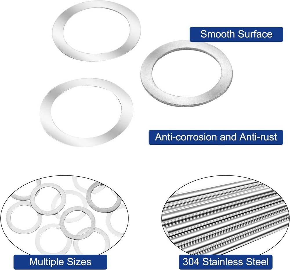 44 Pcs Muzzle Device Alignment Shim Kit 5/8-24 TPI for Brake Timing Precision