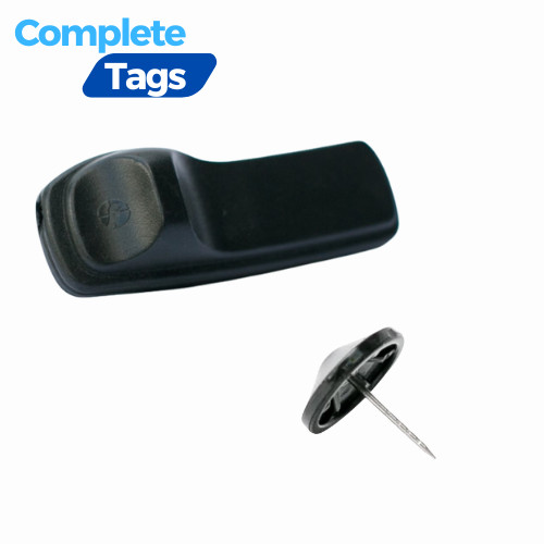 100 SuperTag I AM 58kHz w/ Pins Black Sensormatic Refurbished Excellent