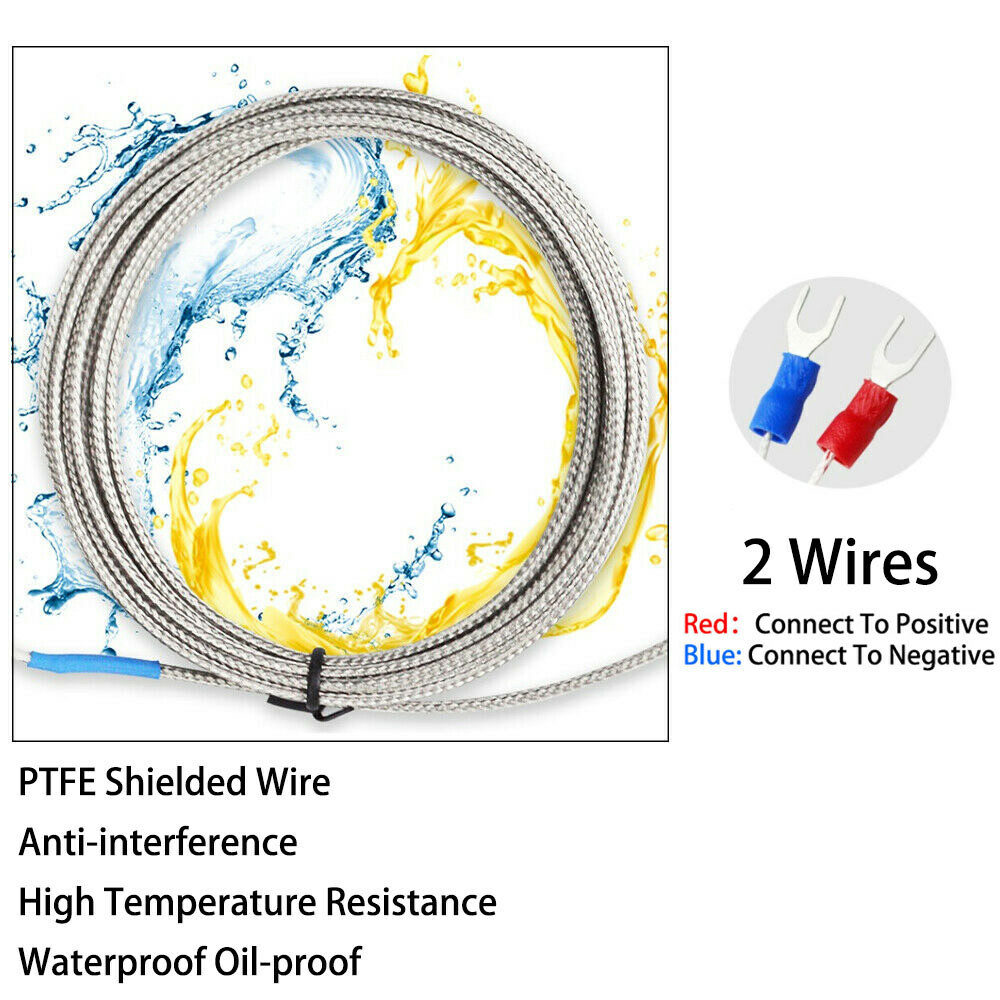 M6 M8 K/E Type Temperature Sensor Screw Probe Thermocouple 0.2-5 Meters Cable