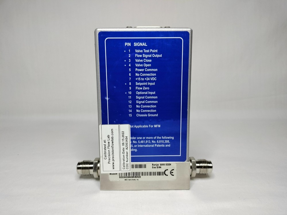MKS GE50A039503RBV020 5000 SCCM SiH4 MFC Mass Flow Meter Controller