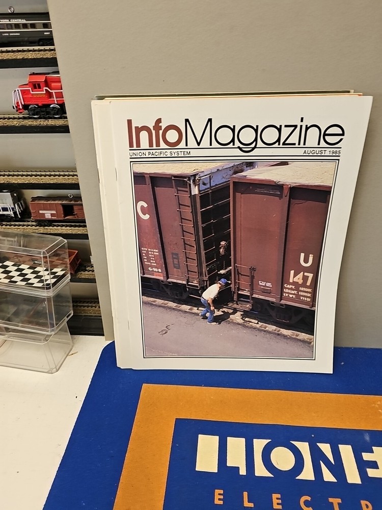Info Magazine Union Pacific System 1985 Full Year Complete 12 Issues.