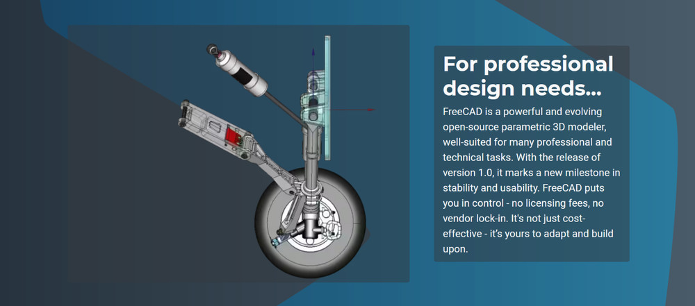 FreeCAD 2D 3D Parametric Graphic Modeling Design Software CNC DWG Windows/MacOS