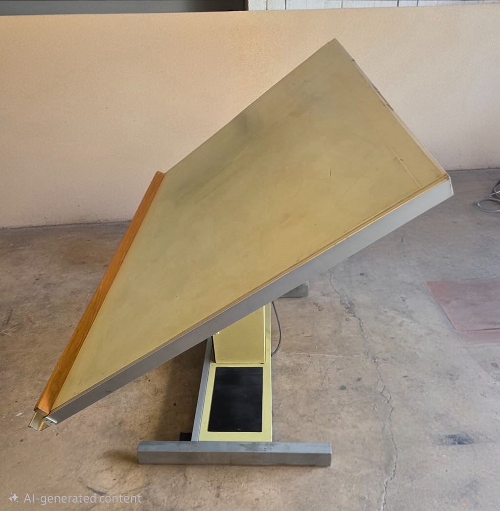Electric height drafting table