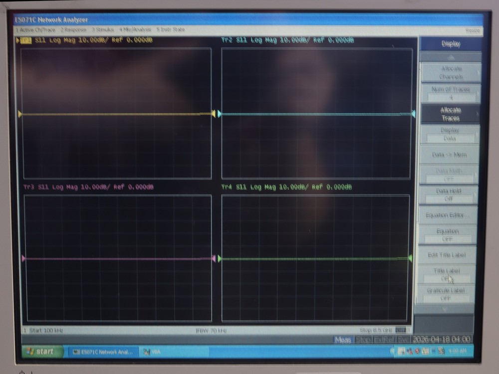 Agilent E5071C Vector Network Analyzer