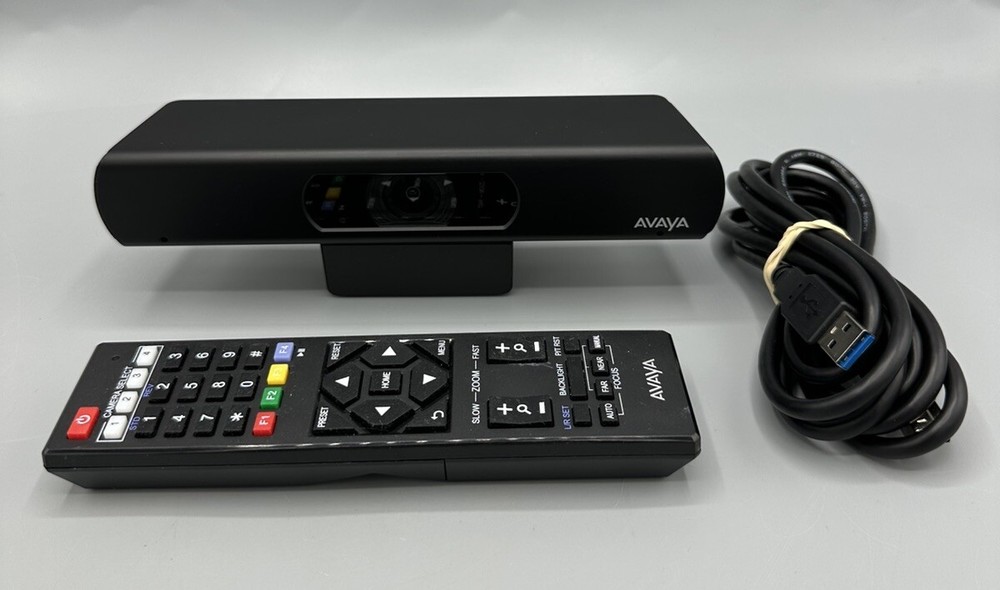 AVAYA Huddle Room Web Camera HC020 With 4K Video Capability With Remote Control