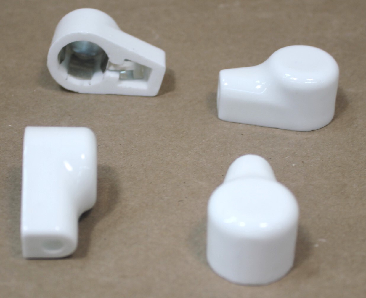 (4pcs) Plate Cap anode connector 9/16 inch 572B 811A 813 866A 872A Ceramic