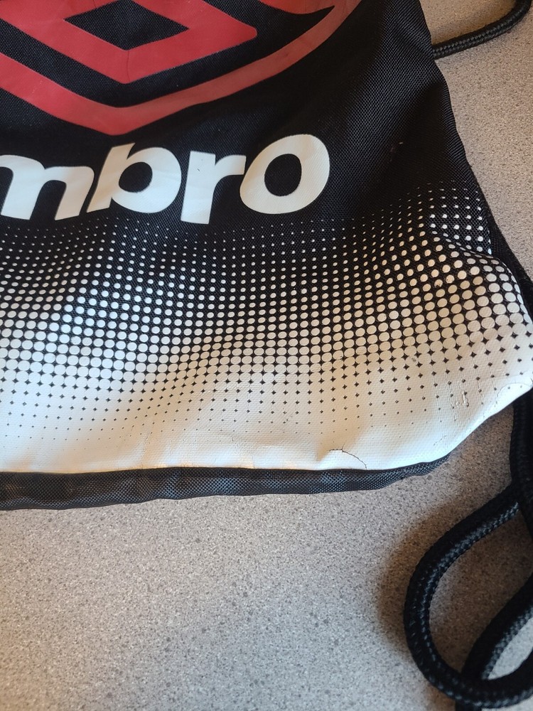 Umbro Drawstring Black Backpack Bag
