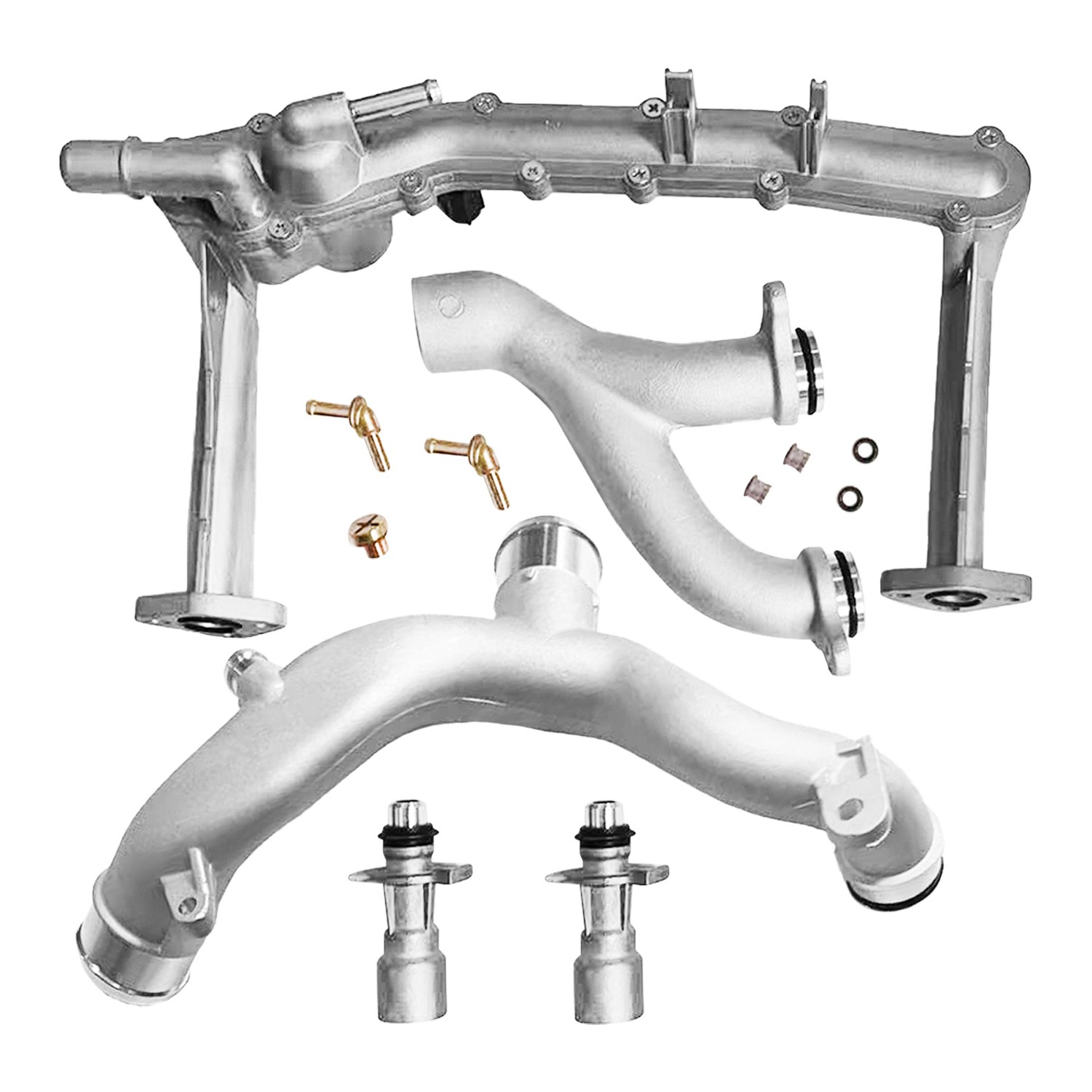 Upgraded Metal Coolant Water Pipe System Kit For Land Rover Jaguar 3.0 V6 5.0 V8