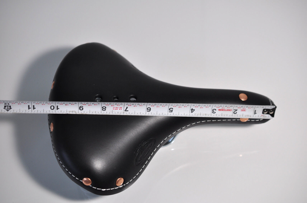 Selle Monte Grappa black leather saddle made in Italy