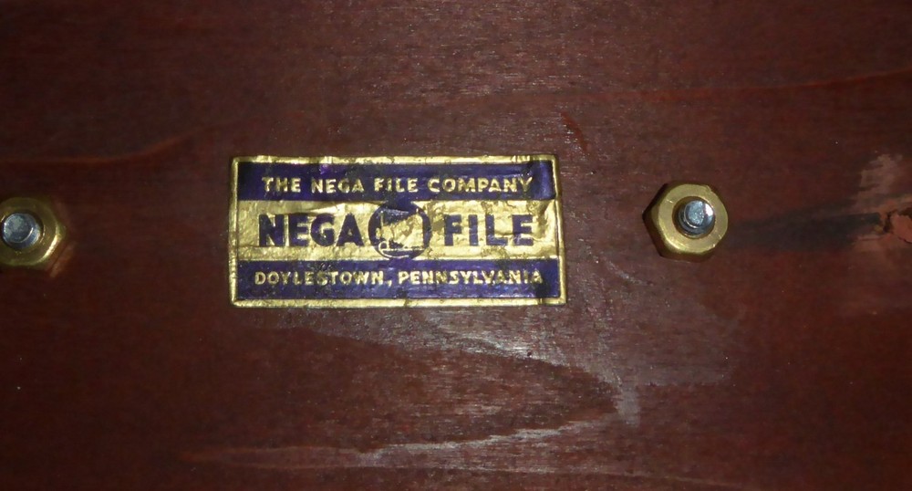 Vintage Nega File Co. Wood Box