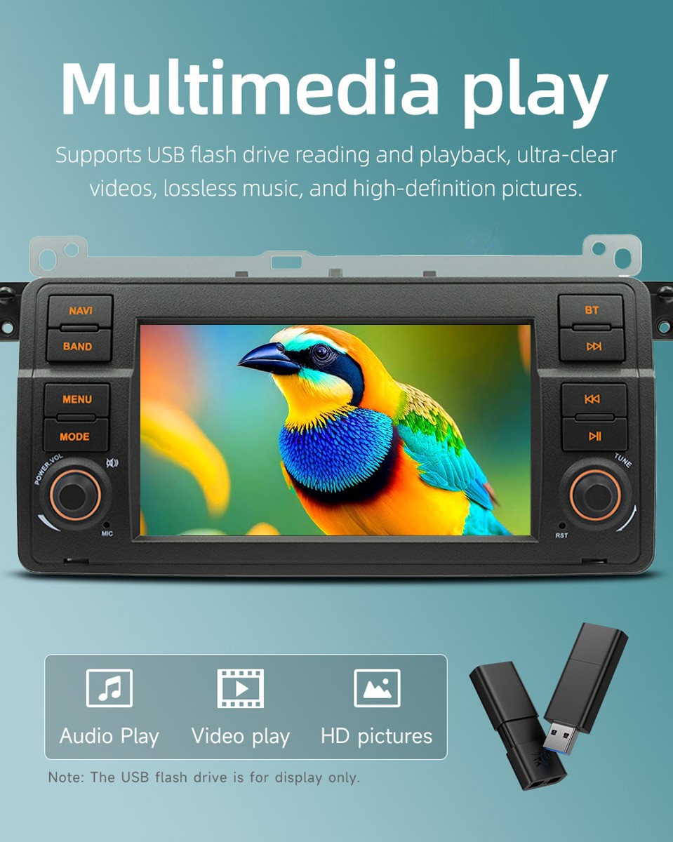 New Android 13 Car Stereo Radio GPS for BMW E46 M3 318/320/325/330/335 1998-2006