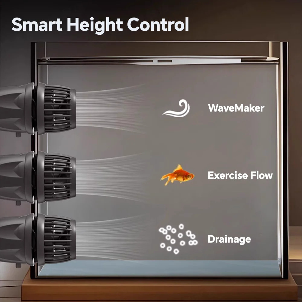 Jebao DMP-40 Jecod Aquarium Wave Maker Pump BluetoothApp Control Silent Powerful