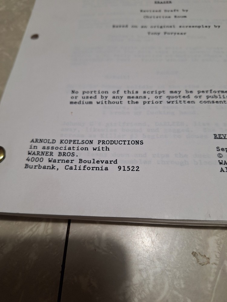 ERASER MOVIE SCREENPLAY SCRIPT Revised Draft ORIGINAL ARNOLD SCHWARZENEGGER