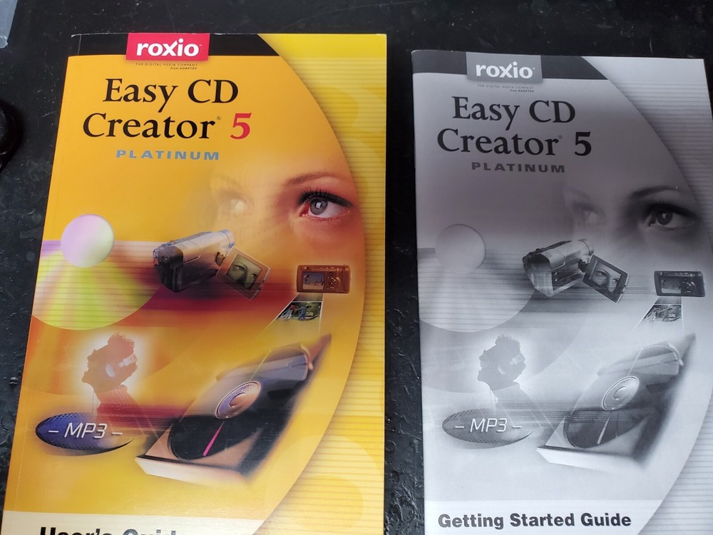 Roxio Easy CD Creator 5 Platinum for Windows User's & getting stated guides only