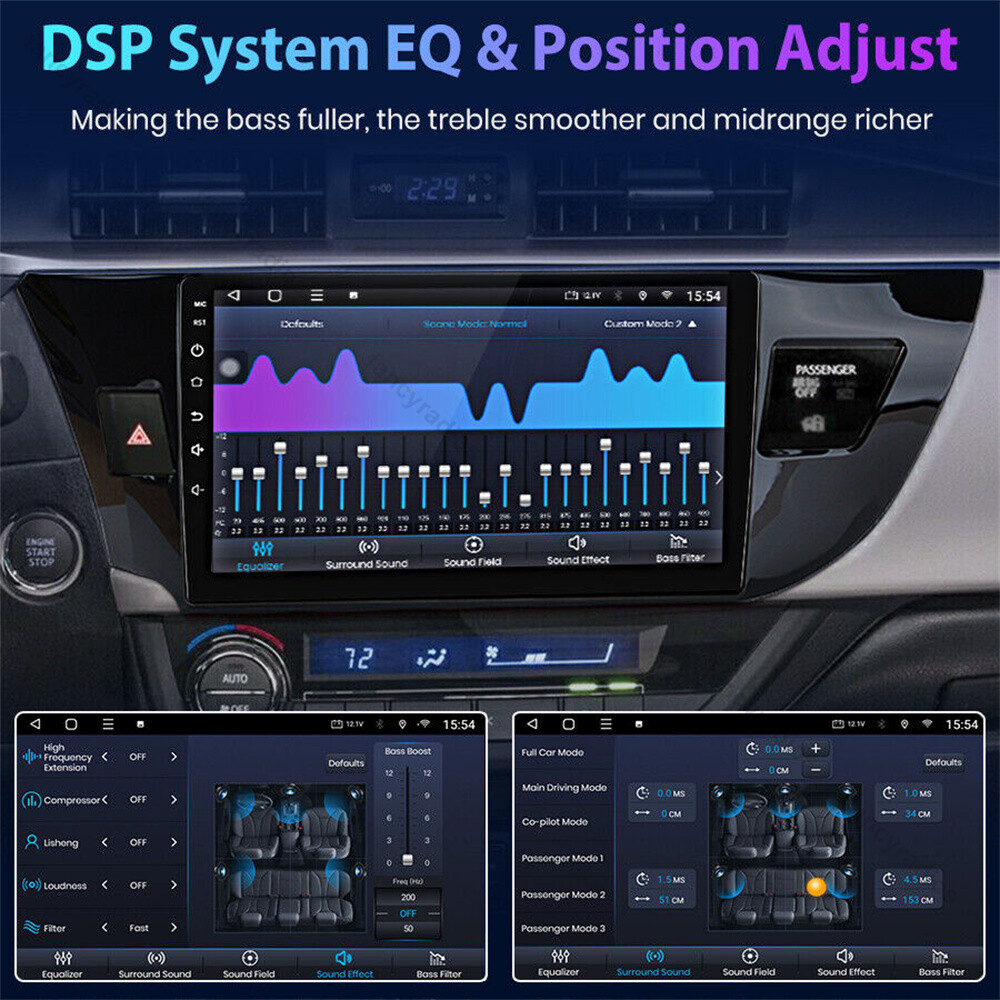 Apple Carplay Android 15 For Toyota Corolla 2014-2016 Car Stereo Radio GPS Navi