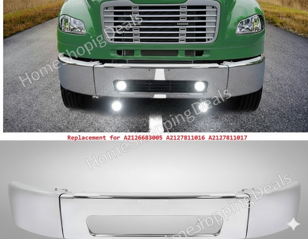 Front Bumper Assembly Chrome for 2003-2021 Freightliner M2 106 112 Models