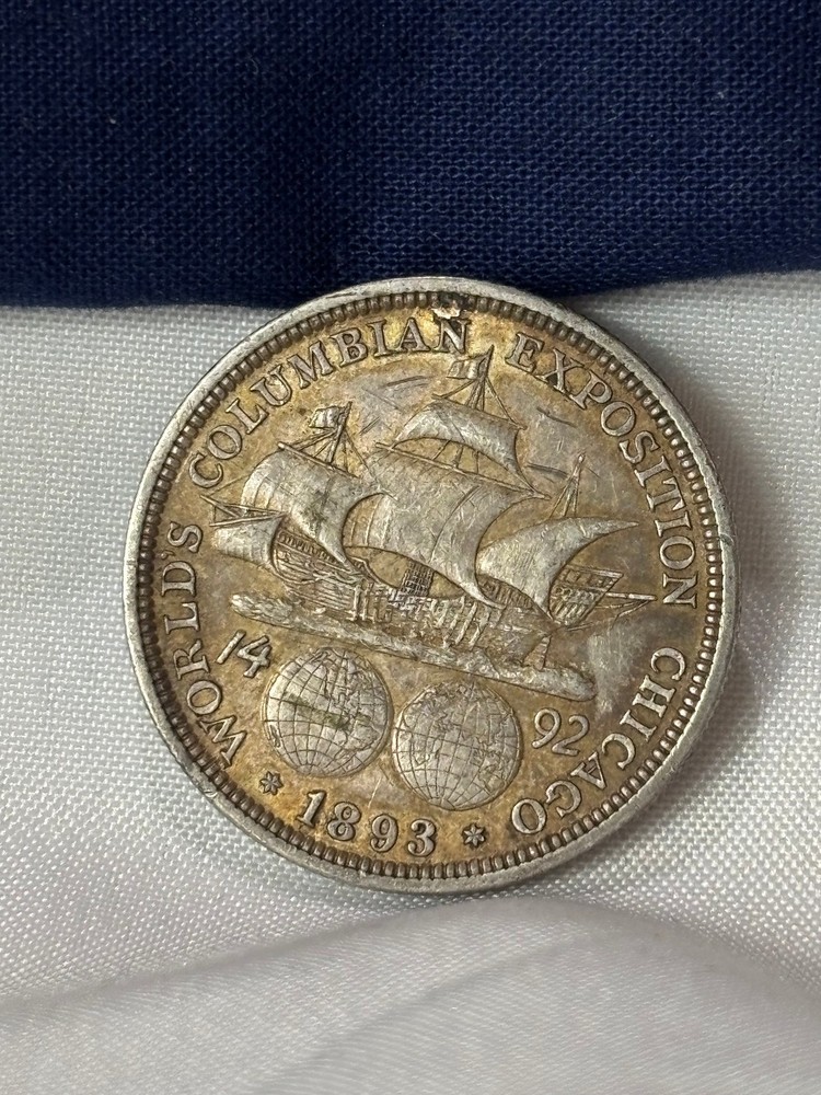 1893 Columbian Exposition Silver Half Dollar