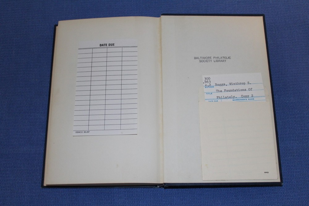 The Foundations of Philately Winthorp Boggs 1955 ed BlueLakeStamps Useful book