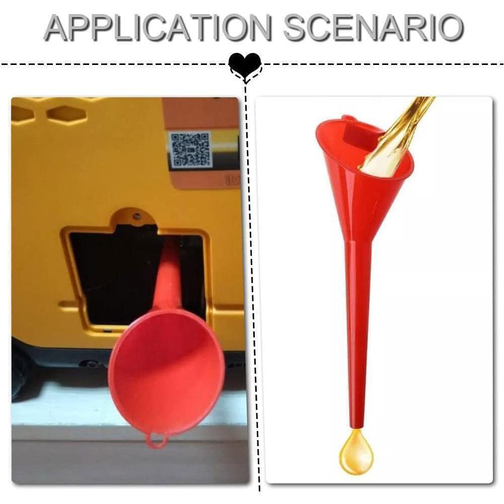 10.4inch Long Spout Funnel Car Engine Transmission Refueling Oil Water Kitchen