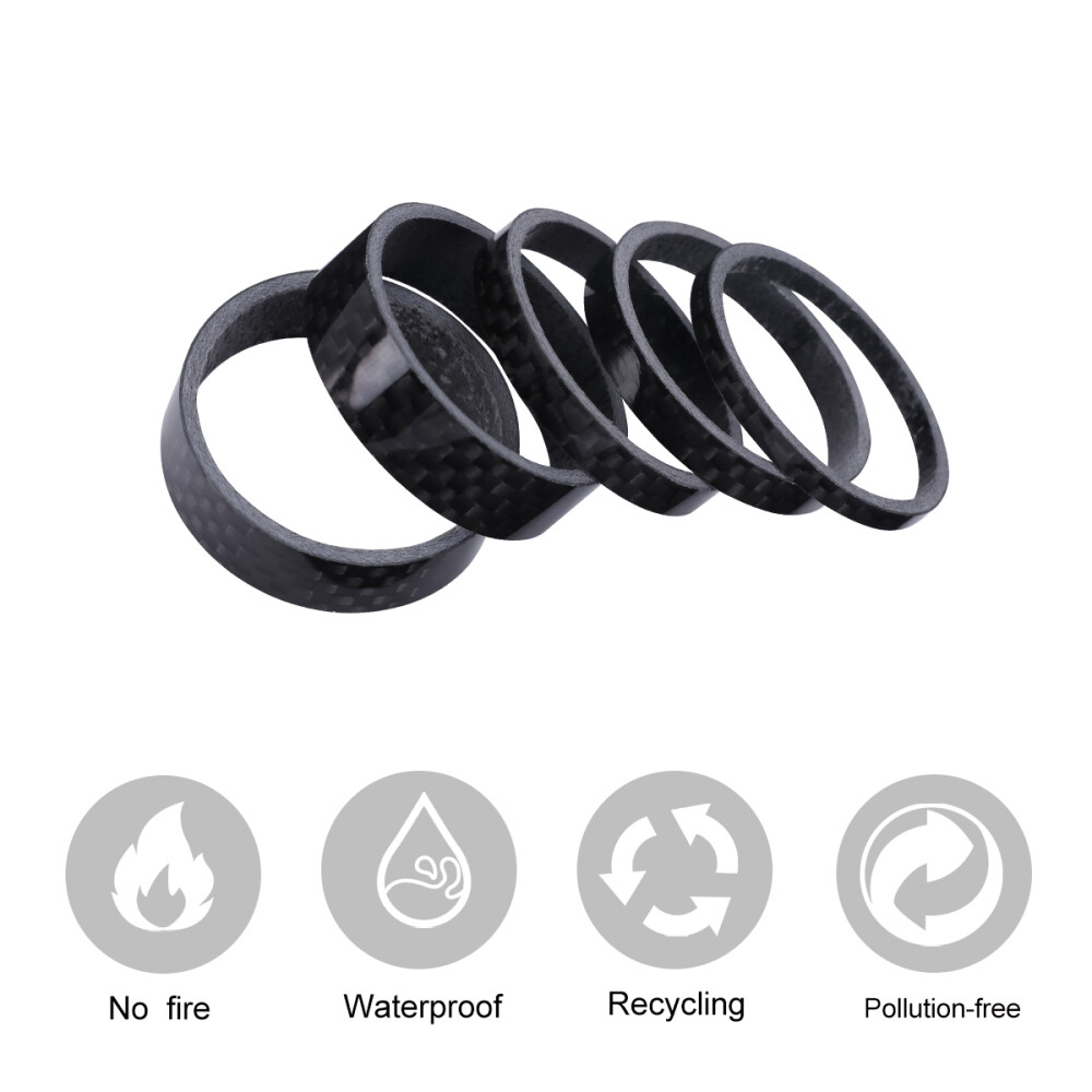 5PCS Bike Spacers Premium Stem Handlebar Washer Spacers