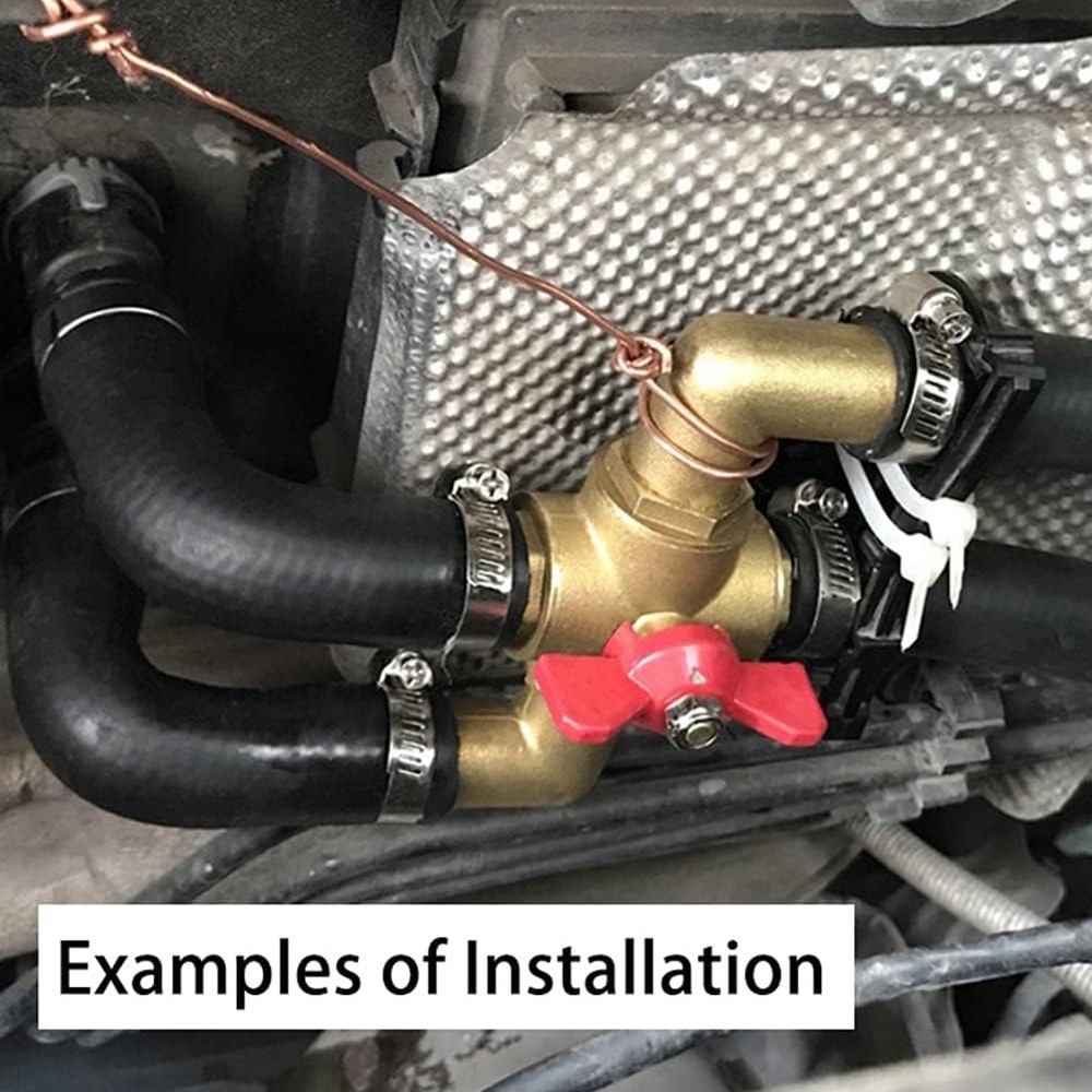All Solid Brass Body Automobile Integrated 4-Way Heating Water Manual Control...