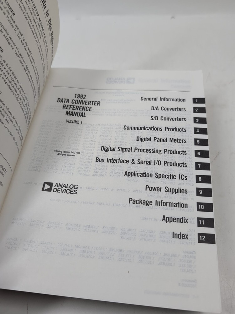 Electronics Book: Analog Devices, Data Converter Reference Manual Vol 1&2 1992