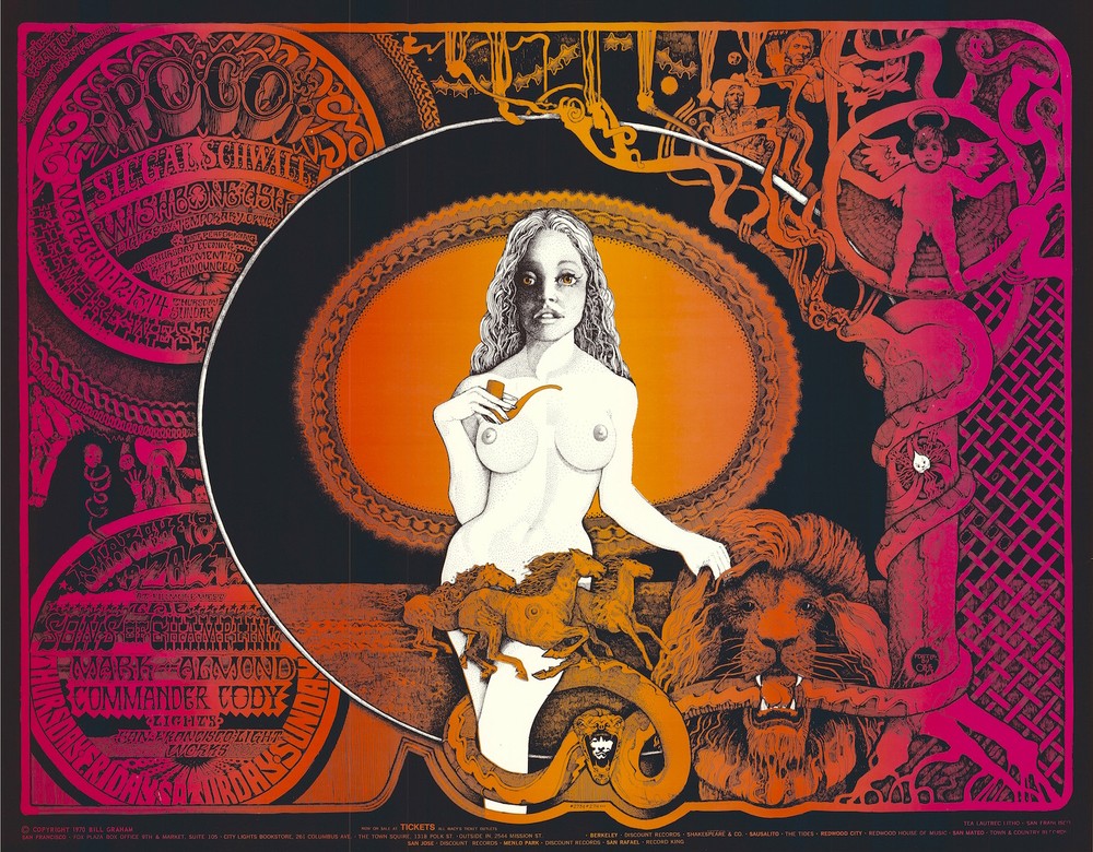 MINT Poco Commander Cody 1971 BG 273/274 Fillmore Poster