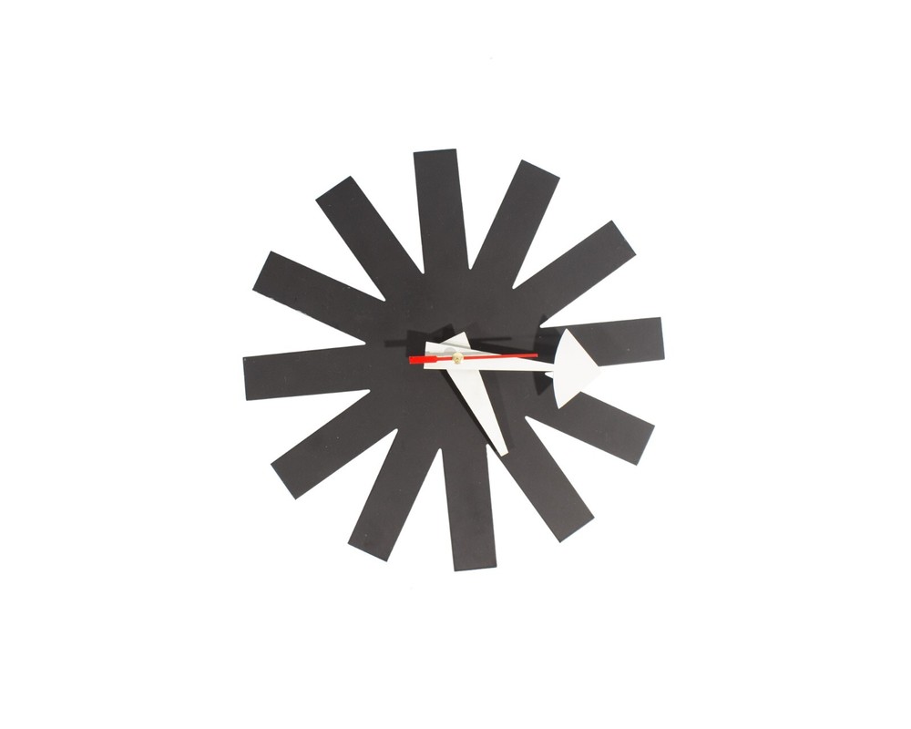 George Nelson Black Asterisk Wall Clock
