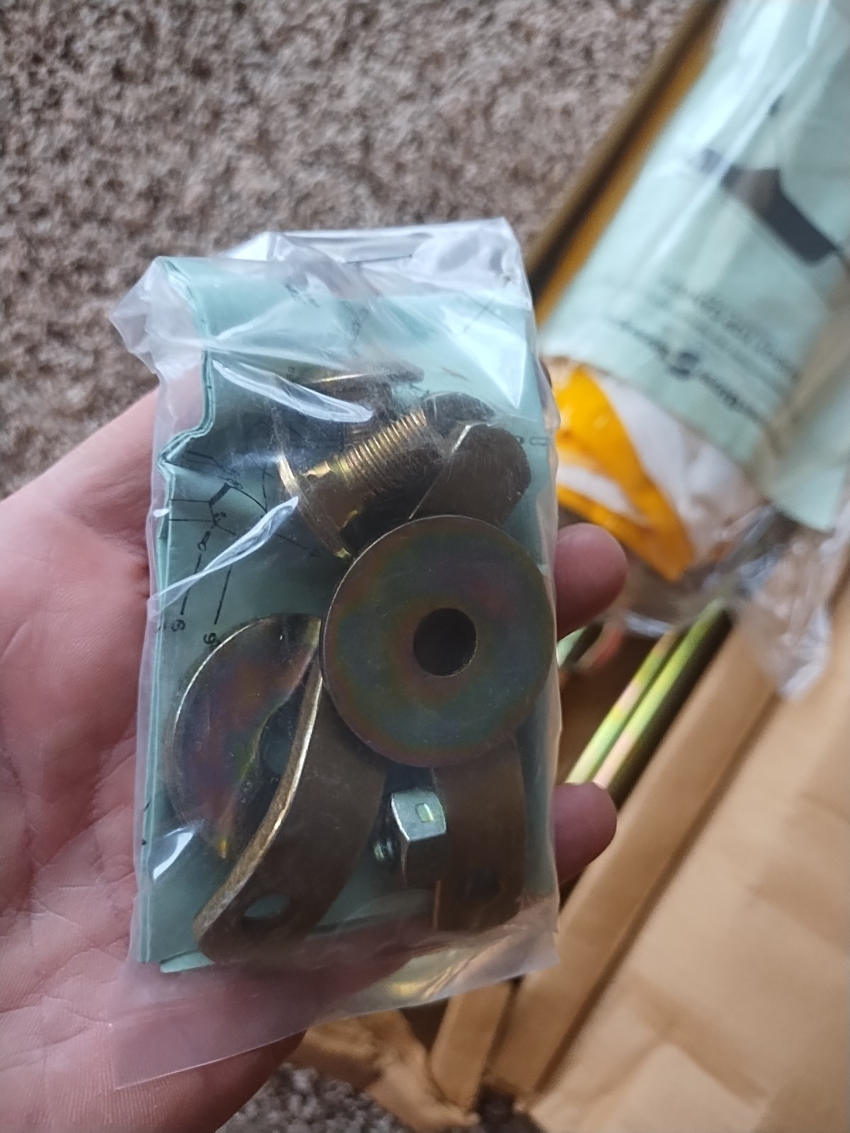 BUGGY TOP Umbrella TRACTOR 3 Bow Frame Yellow White Canopy Minneapolis Moline 40